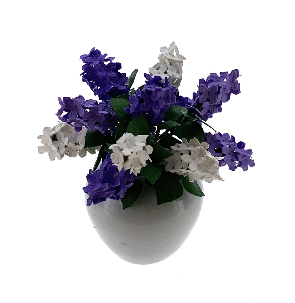 Dollhouse Miniature Flowers- Purple Hydrangeas